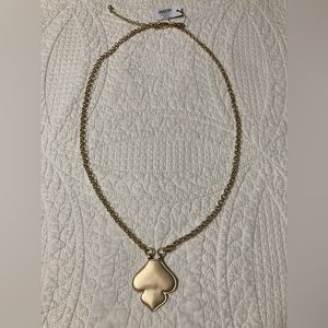 Chico’ gold tone long necklace with extender. 17” without. NWT